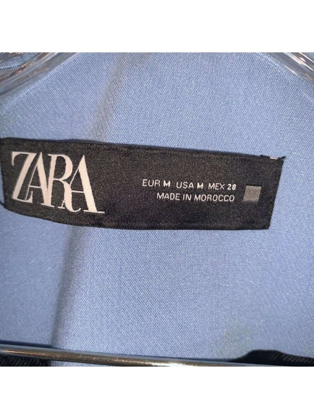 Zara Bloggers Fav Lapelless Fitted Blazer Blue M - Picture 15 of 16